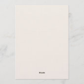 Elegant Orange Wedding Invitation – Soft Modern De Einladung (Rückseite)