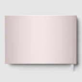 Elegant Orchid Minimalist Wedding Guest Book Gästebuch (Rückseite)