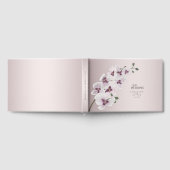 Elegant Orchid Minimalist Wedding Guest Book Gästebuch (Voll)