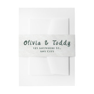 Elegant Organic Modern Wedding Invitation Einladungsbanderole