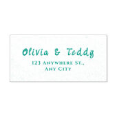 Elegant Organic Modern Wedding Invitation Permastempel (Design)