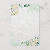 Elegant Organic Modern Wedding RSVP Card  Karte (Rückseite)