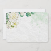 Elegant Organic Modern Wedding Save The Date (Rückseite)