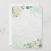 Elegant Organic Modern Wedding Save The Date (Rückseite)