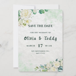Elegant Organic Modern Wedding Save The Date