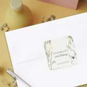 Elegant Oriental 60. Geburtstagsparty Umschlag Auf Quadratischer Aufkleber