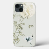 Elegant Oriental Bamboo Crane Case-Mate iPhone Hülle (Rückseite)