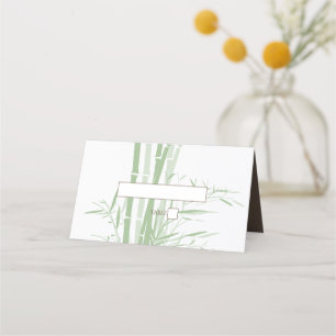 Elegant Oriental Bamboo Hochzeiten Platzkarten
