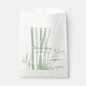 Elegant Oriental Bamboo Wedding Geschenktütchen (Vorderseite)