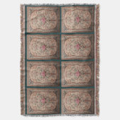 Elegant Oriental Floral Decke (Vorderseite Vertikal)