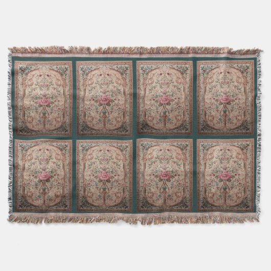 Elegant Oriental Floral Decke (Vorderseite)