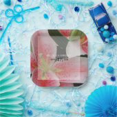 Elegant Oriental Lilies Wedding Pappteller (Party)