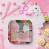 Elegant Oriental Lilies Wedding Pappteller (Party)