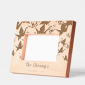 Elegant Origami Paper Crane Wedding Geätzte Rahmen (Links)