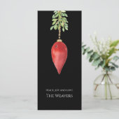 Elegant Original Wasserfarbe Rote Landschaft Weihn (Stehend Vorderseite)