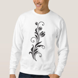 Elegant Ornamental Floral Flower Art Sweatshirt