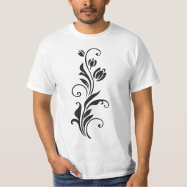 Elegant Ornamental Floral Flower Art T-Shirt