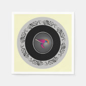 Elegant Ornamental Hummingbird Serviette (Vorderseite)