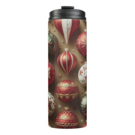 Elegant Ornaments Christmas Tumbler for Families Thermosbecher