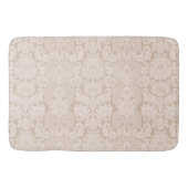 Elegant Ornate Cream Victorian Damask Badematte (Vorderseite)