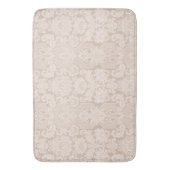 Elegant Ornate Cream Victorian Damask Badematte (Vorderseite Vertikal)
