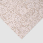 Elegant Ornate Cream Victorian Damask Seidenpapier (Ausschnitt)