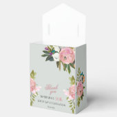 Elegant Painted Pink Floral 90th birthday favors Geschenkschachtel (Geöffnet)