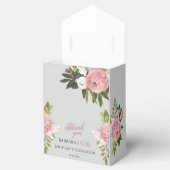 Elegant Painted Pink Floral birthday favors Geschenkschachtel (Geöffnet)