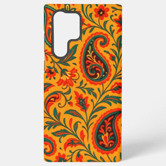 Elegant Paisley Floral Pattern Samsung Galaxy Hülle (Rückseite)