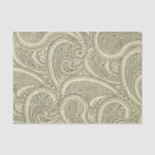Elegant Paisley Verziert faszinierend schwarz-weiß Seidenpapier