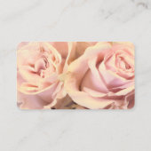 elegant pale pink rose petals custom  visitenkarte (Rückseite)
