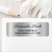 Elegant Pale Silver Gray Ombre Foil (Insitu)