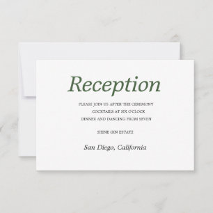 Elegant Palm Tree Chic Wedding RSVP