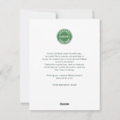 Elegant Palm Tree Weihnachten (Rückseite)