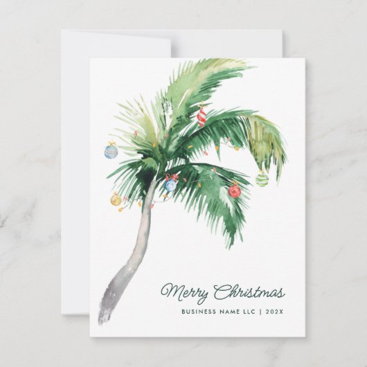 Elegant Palm Tree Weihnachten (Vorderseite)