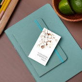 Elegant Pampas Cotton Boho Floral Visitenkarte