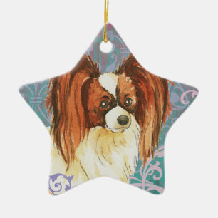 Elegant Papillon Keramik Ornament
