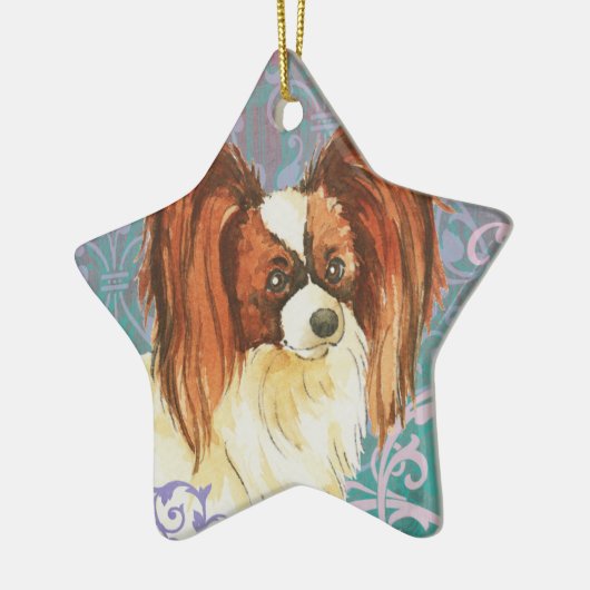 Elegant Papillon Keramik Ornament (Links)