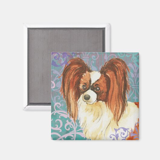 Elegant Papillon Magnet (Vorderseite/Rückseite)