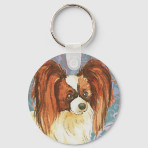 Elegant Papillon Schlüsselanhänger