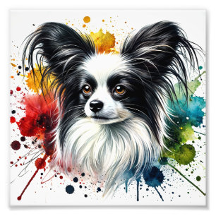 Elegant Papillon Watercolor Fotodruck