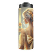 Elegant Paris Abend Celebration Scene Thermosbecher (Vorderseite)