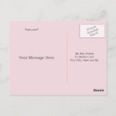 Elegant Paris Eiffel Tower Postcard Postkarte (Rückseite)