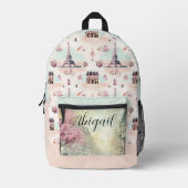 Elegant Paris Frankreich Eiffel Tower Französische Bedruckter Rucksack (Vorderseite)