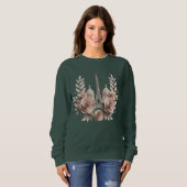 Elegant Paris Paper-Cut Floral T-Shirt Sweatshirt (Vorne ganz)