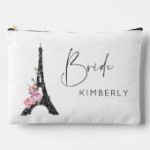Elegant Paris Thema Eiffel Turm Bride Make-up Zubehörtasche (Vorderseite)