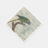 Elegant Parrot Serviette (Ecke)
