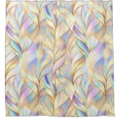 Elegant Pastel Abstract Duschvorhang (Vorderseite)