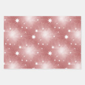 Elegant Pastel Abstract Star Pattern Christmas Geschenkpapier Set (Vorderseite 3)