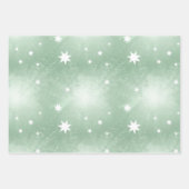 Elegant Pastel Abstract Star Pattern Christmas Geschenkpapier Set (Vorderseite 2)